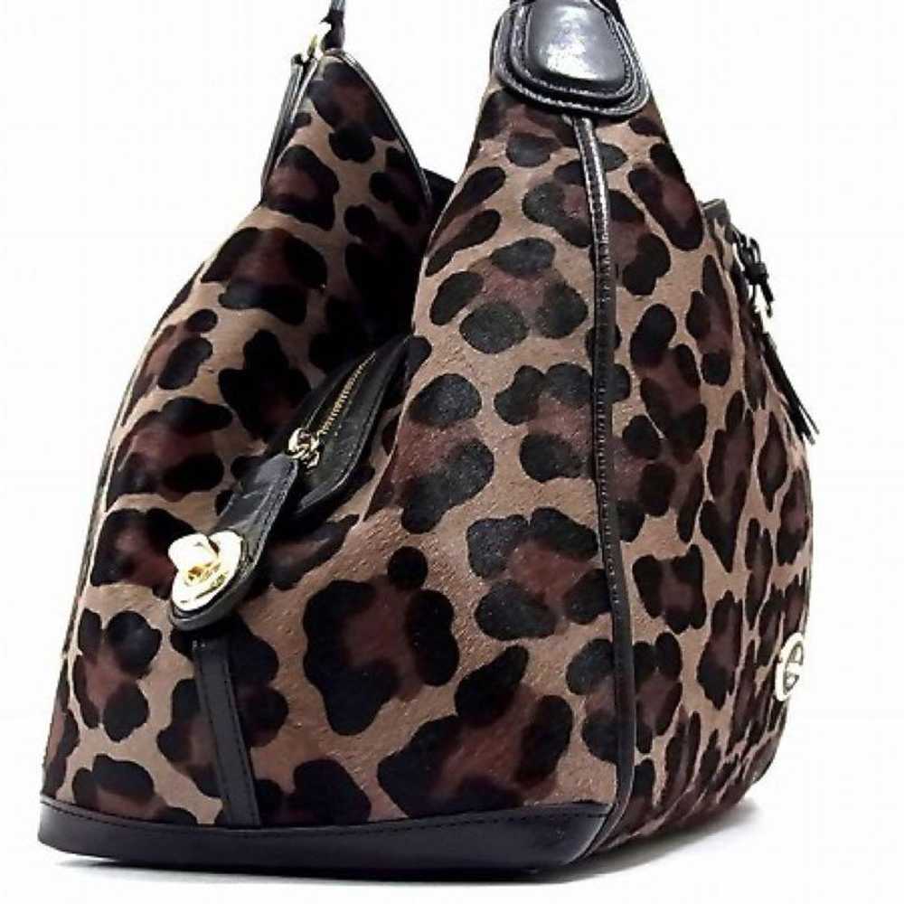 COACH Unused Hair Calf Material Leopard Print Sho… - image 2