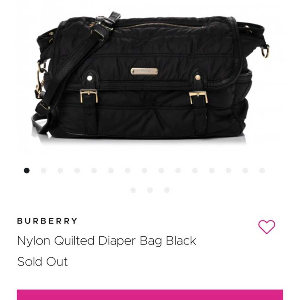 Nylon quilted diper bag black - image 7