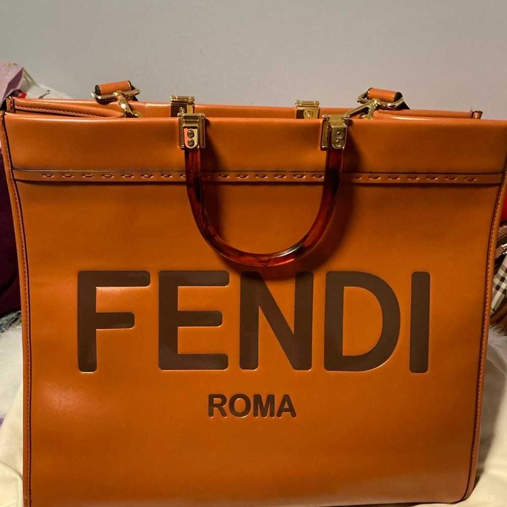 Fendi leather tote bags - image 2