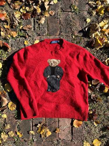 Polo Ralph Lauren Smart Bear Intarsia Knit Wool Sw