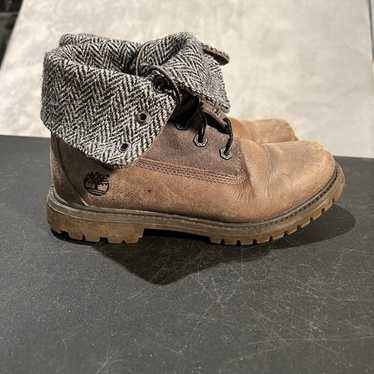 Timberland Harris Tweed ロールトップ ブーツ US 9 Timberland ティンバーランド ブーツ ロールトップ ファブリック
