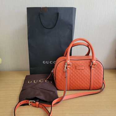 GUCCI Micro Guccissima 2WAY Bag Mini Boston Bag