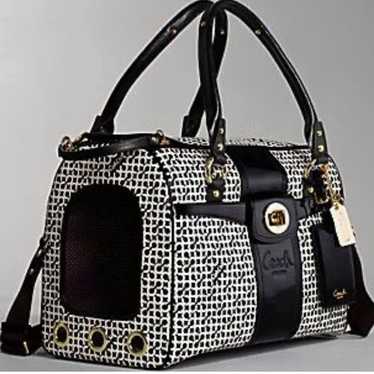 Coach monogram Y2K pet carrier