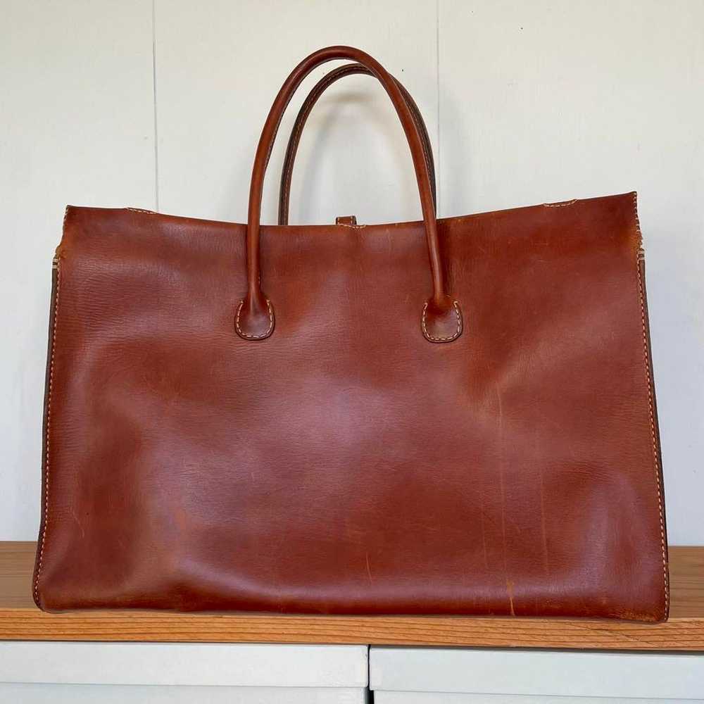 Henry Cuir / Leather Tote Bag - Vegetable Tanned … - image 2