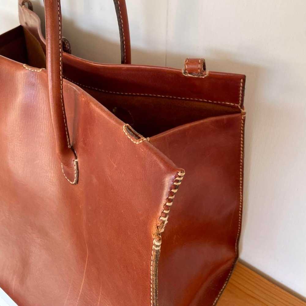 Henry Cuir / Leather Tote Bag - Vegetable Tanned … - image 4