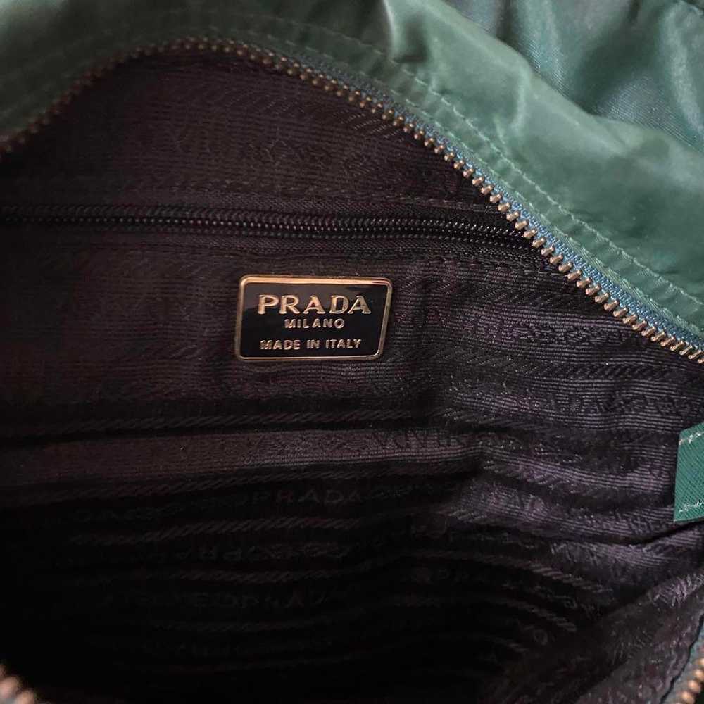 "PRADA" Shoulder Bag Green - image 5