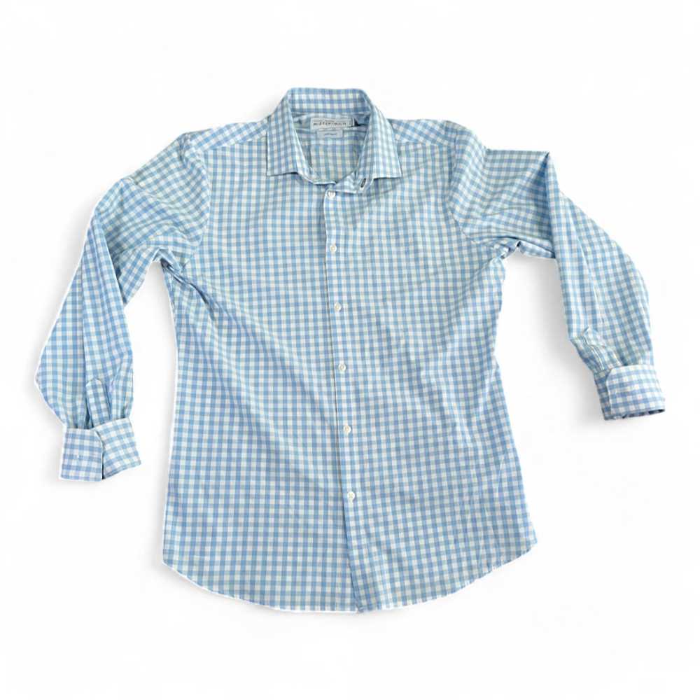 Mizzen+Main Mizzen Main Shirt Blue White Gingham … - image 1