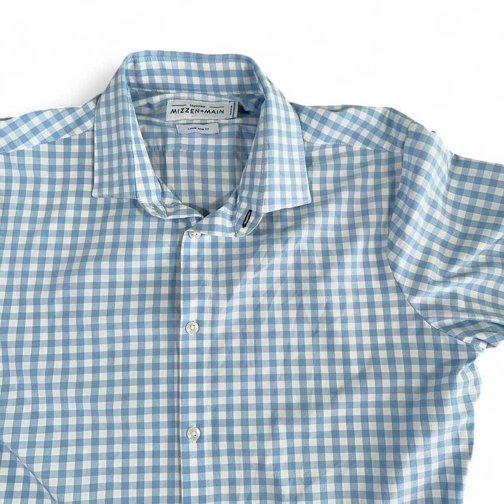 Mizzen+Main Mizzen Main Shirt Blue White Gingham … - image 2