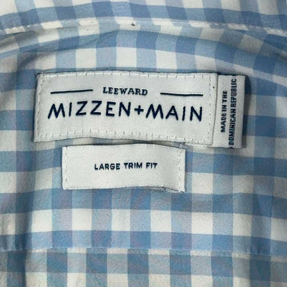 Mizzen+Main Mizzen Main Shirt Blue White Gingham … - image 4