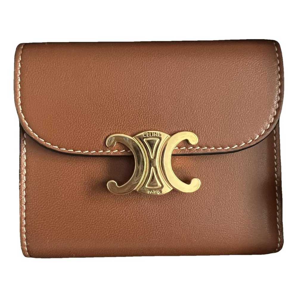 Celine Triomphe leather wallet - image 1