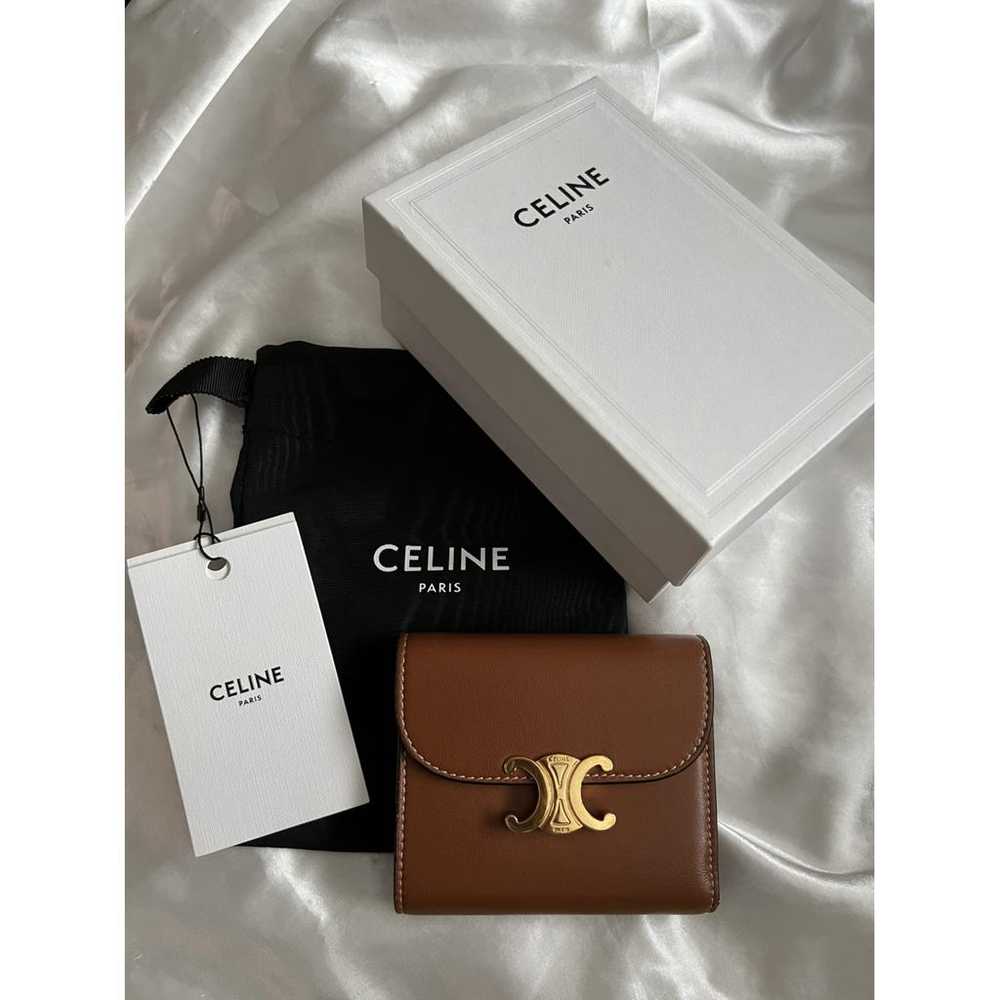 Celine Triomphe leather wallet - image 2