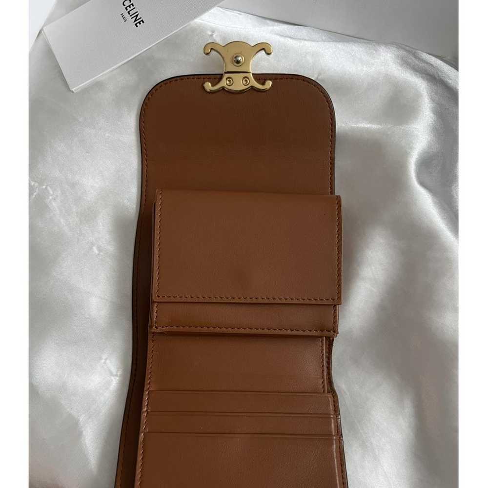 Celine Triomphe leather wallet - image 4