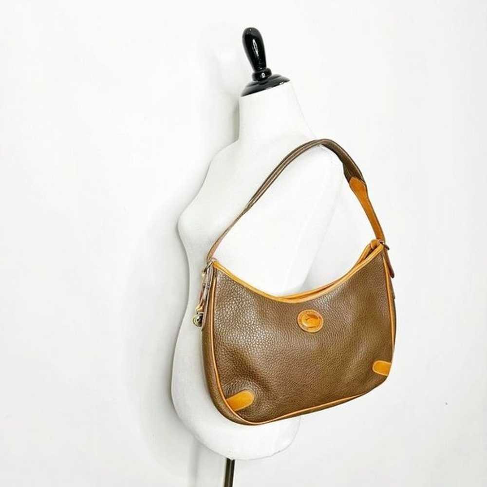 Vintage 90s Dooney & Bourke Cresent Sac Shoulder … - image 1