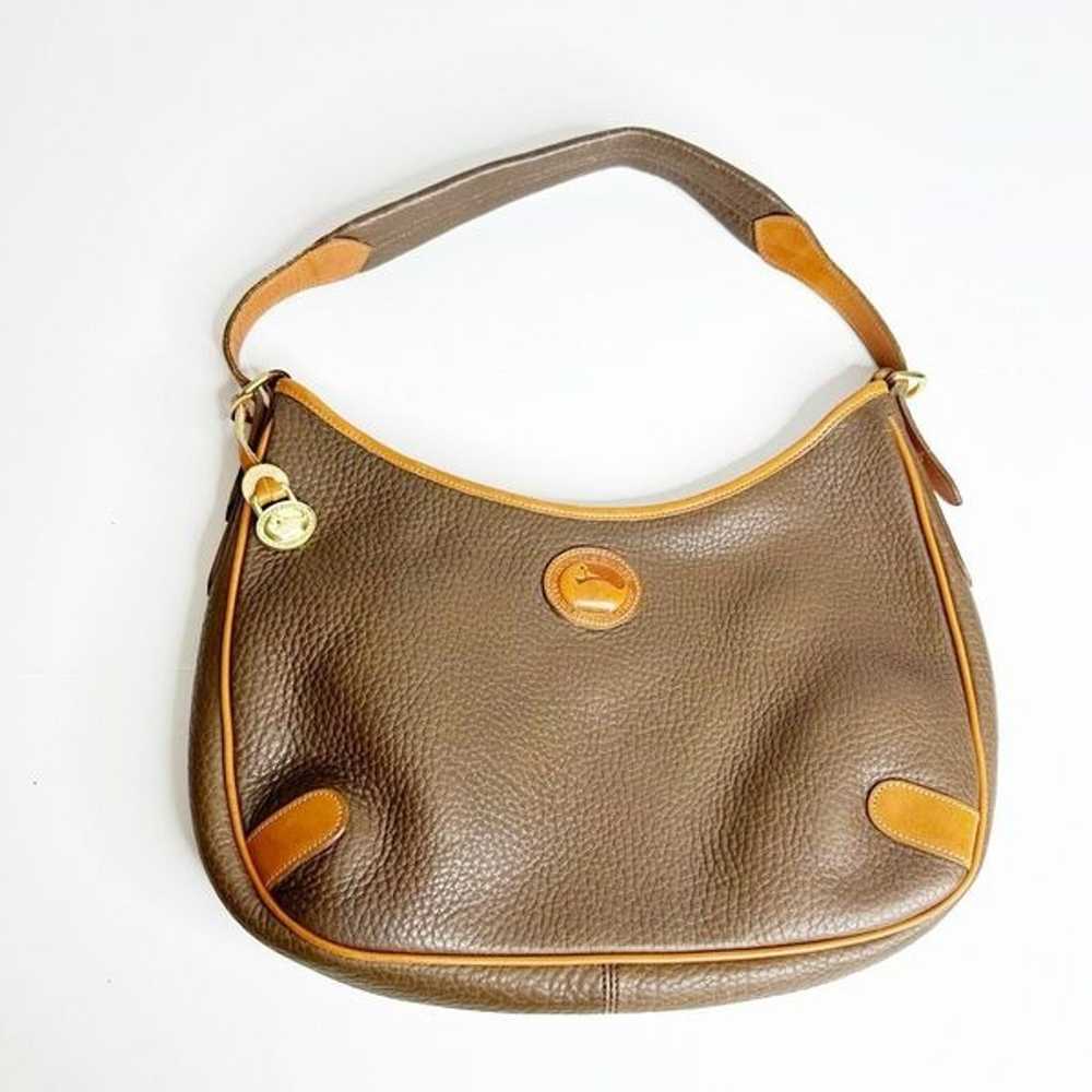 Vintage 90s Dooney & Bourke Cresent Sac Shoulder … - image 2