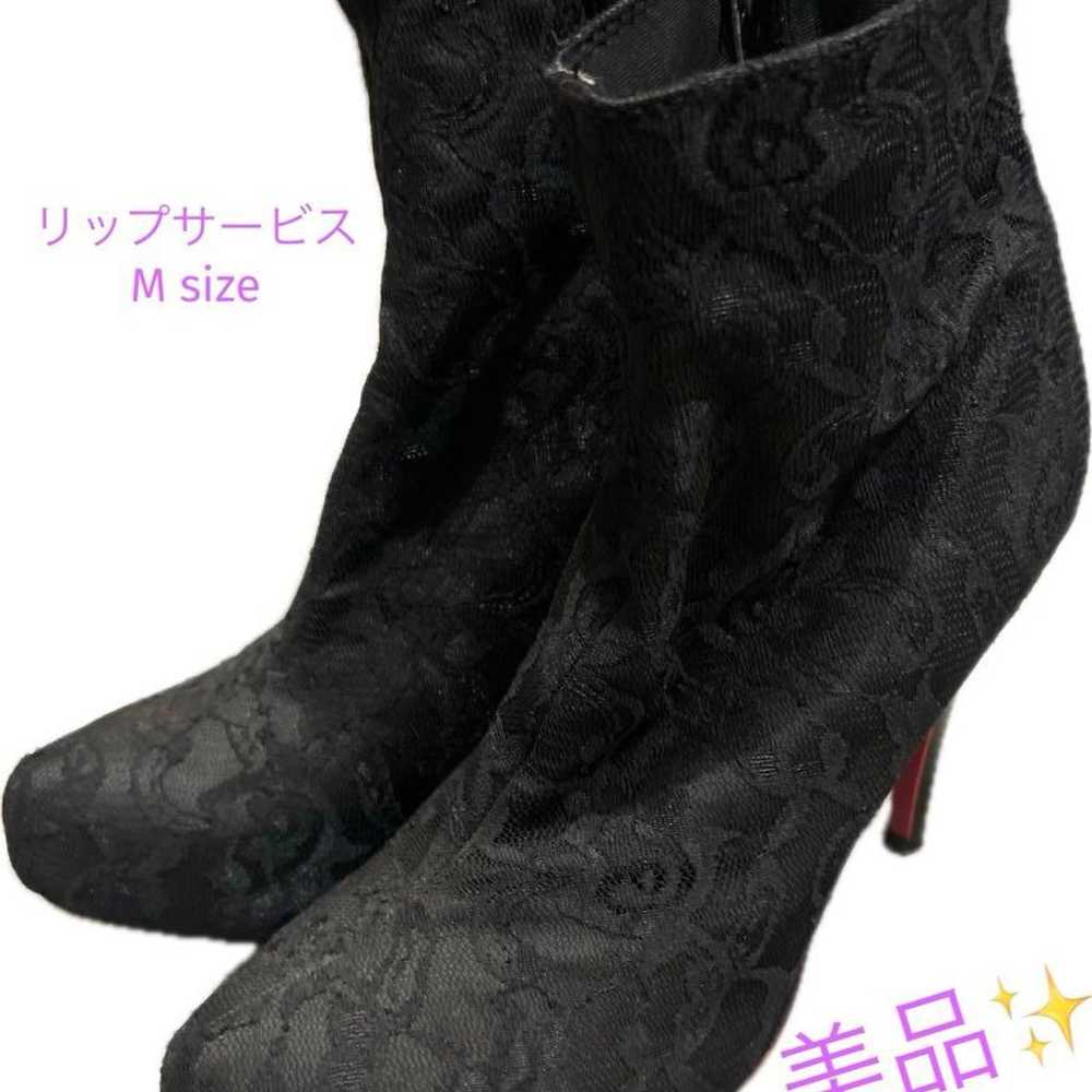 Black Lace Booties - image 1