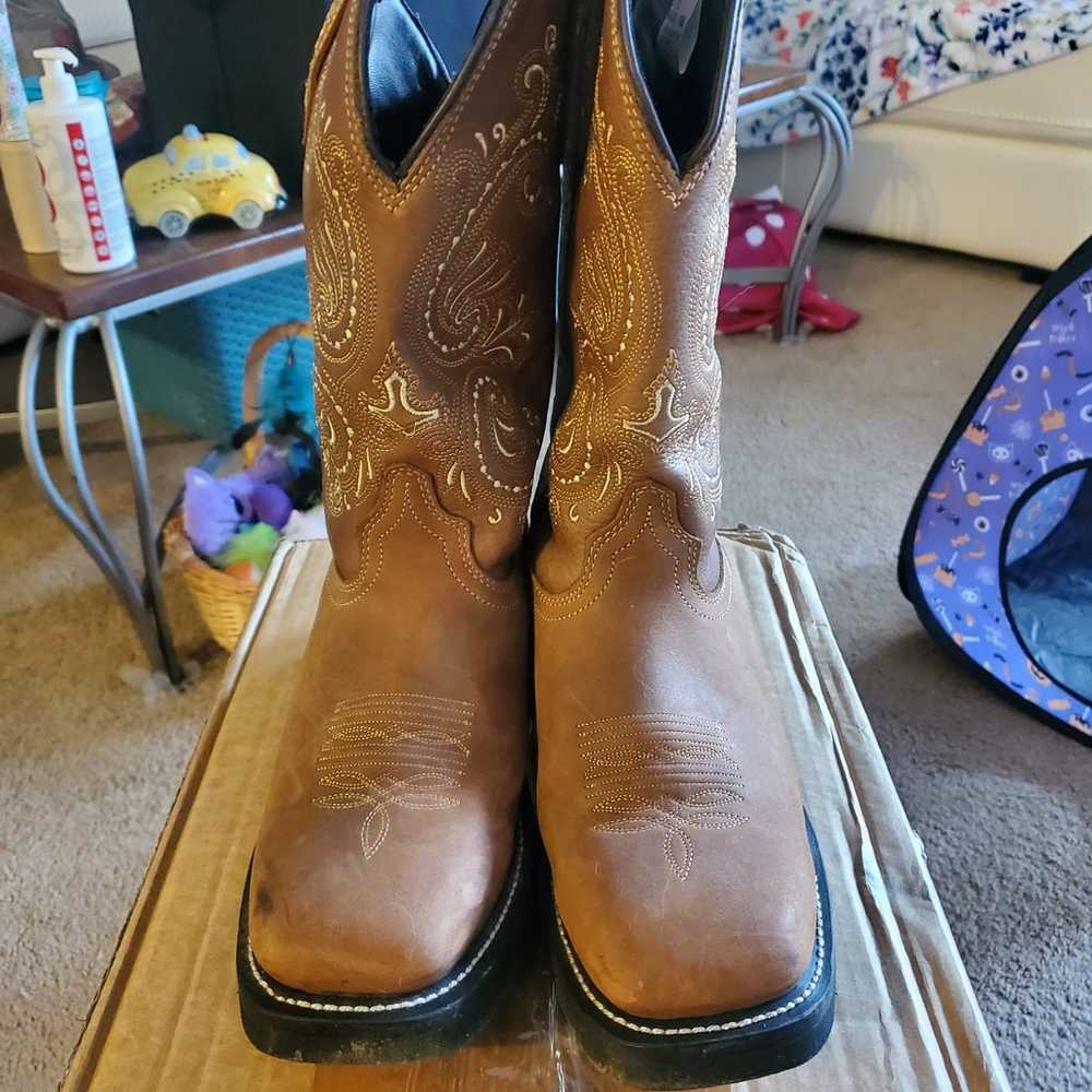 Leather Western Cowgirl Boots - image 2