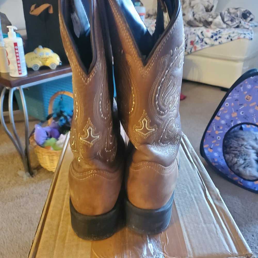 Leather Western Cowgirl Boots - image 3