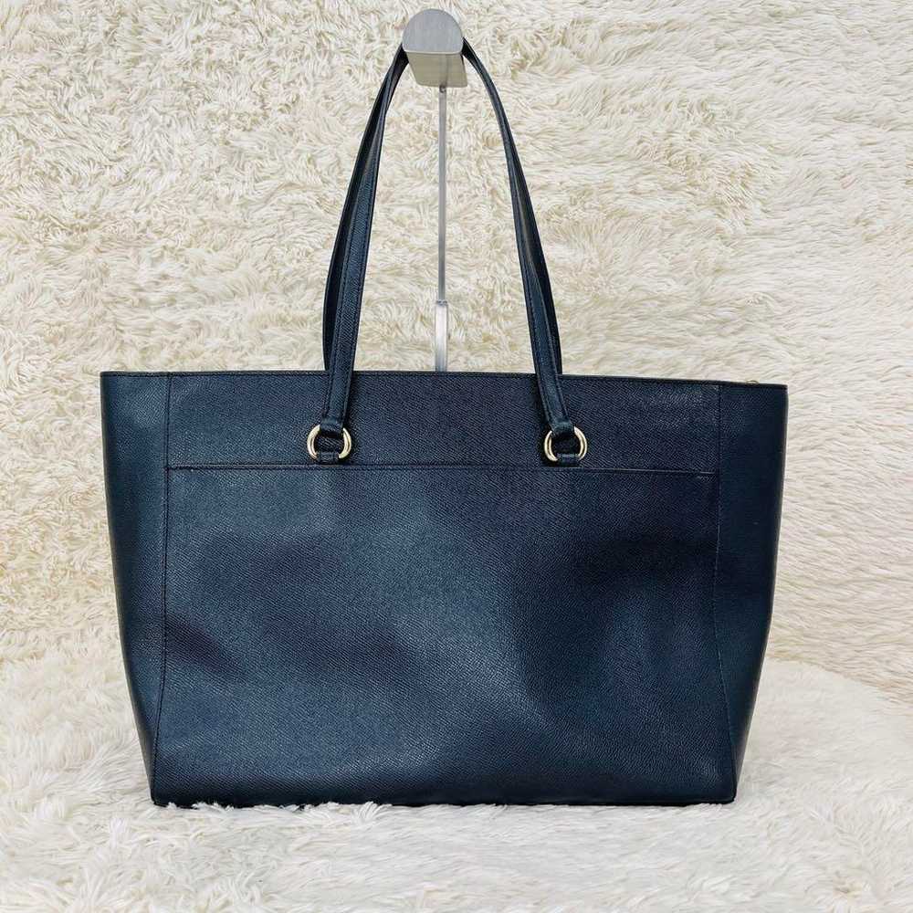 Brand new COACH leather tote bag in black with si… - image 2