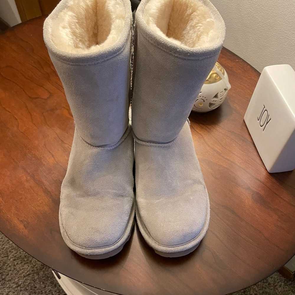 BearPaw White Boots Size 8 - image 2