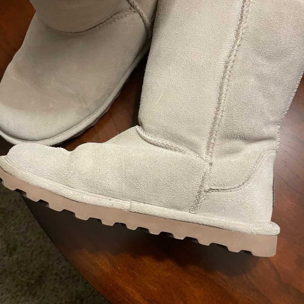 BearPaw White Boots Size 8 - image 4