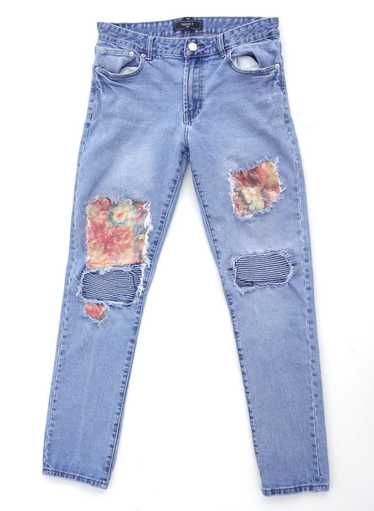 Art × Streetwear × Vintage Grandma’s garden jeans