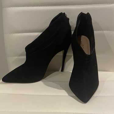 Aldo Black Suede Booties - image 1