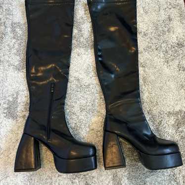 Knee High Platform Boots - image 1