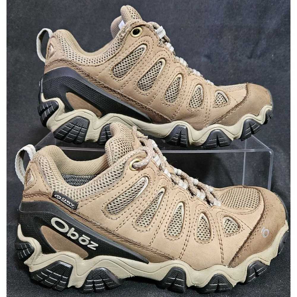 Oboz Sawtooth Women 6 Low Hiking Shoes Brown Leat… - image 3