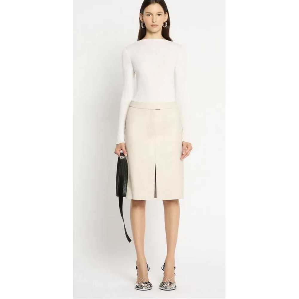 Sass & Bide Leather mid-length skirt - image 3