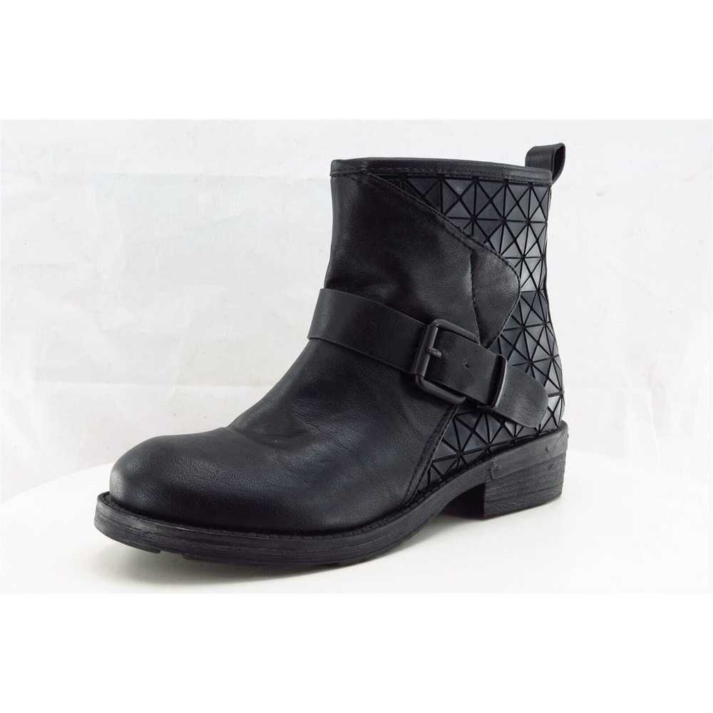 MTNG Ankle Boots Women Zip Boot Sz 36 M Black Lea… - image 1