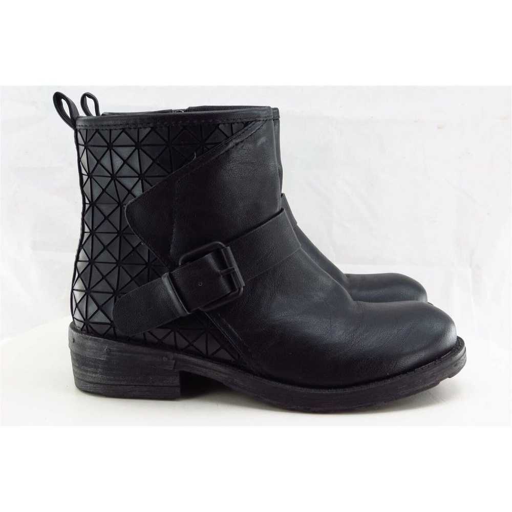 MTNG Ankle Boots Women Zip Boot Sz 36 M Black Lea… - image 4