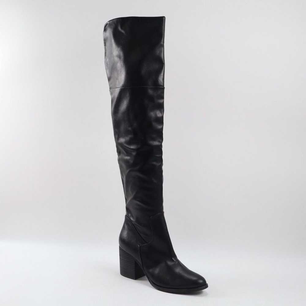 NEW BP. Luke Over the Knee Boots Side Zip Faux Le… - image 3