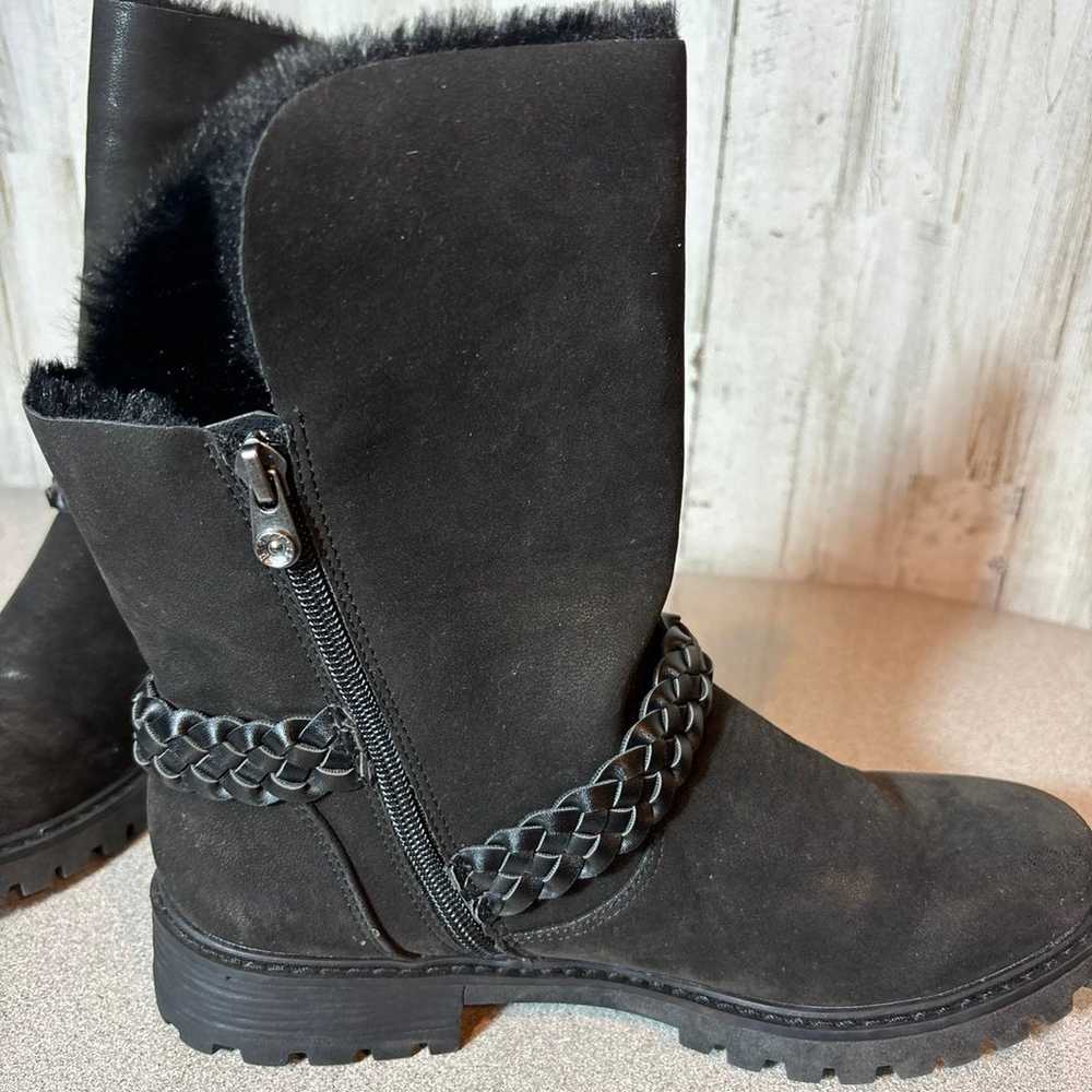 Blowfish Malibu Climber Black Fur-lined Boots Veg… - image 7