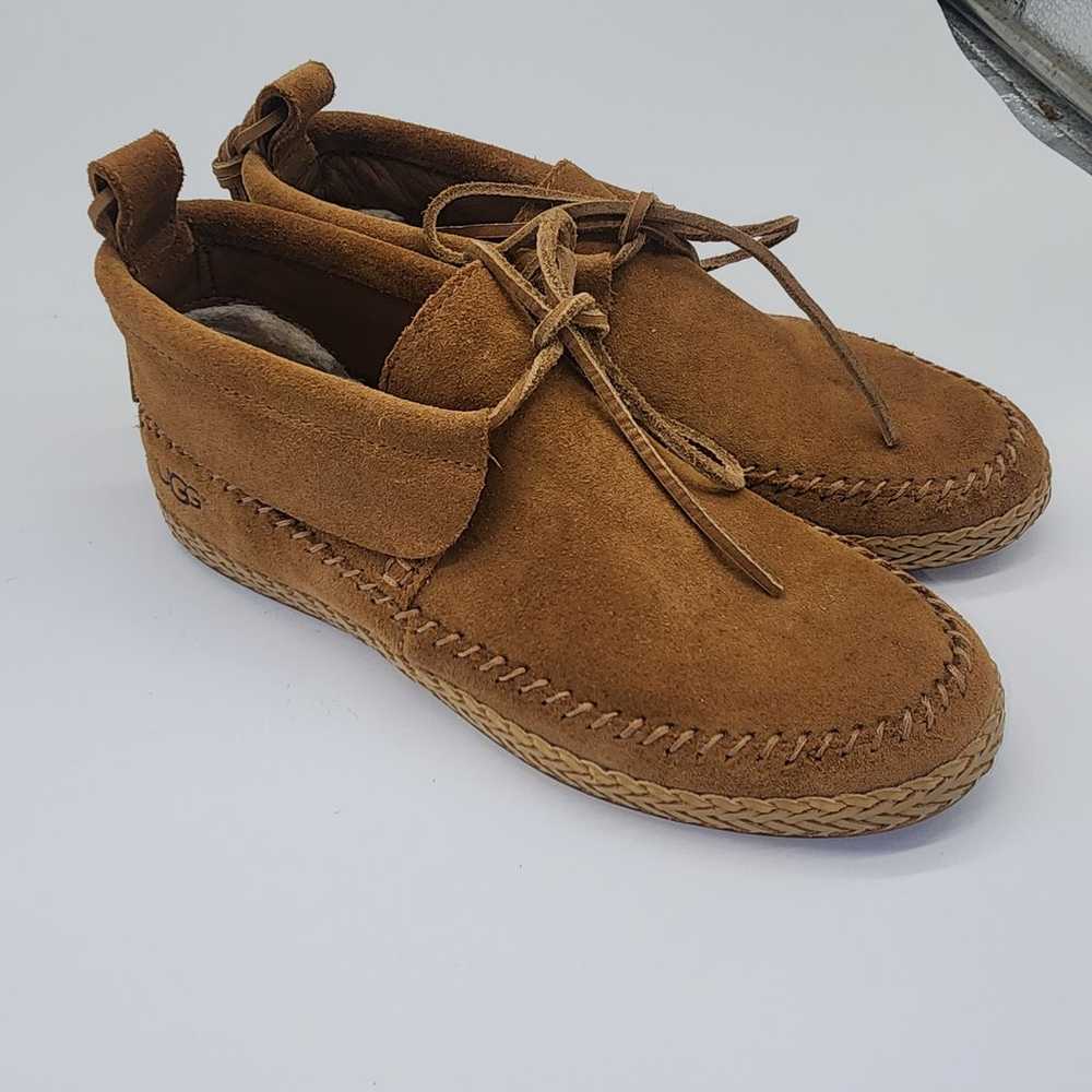 UGG AUSTRALIA "WOODLYN MOCK CHESNUT MOCCASIN 7.5 - image 2