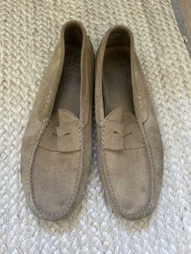 Tod's Tod’s beige suede drivers/loafers