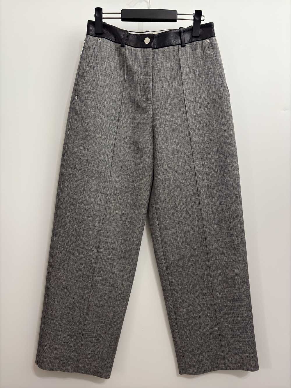 Peter Do 20FW Leather Mix Wool Pants - image 1