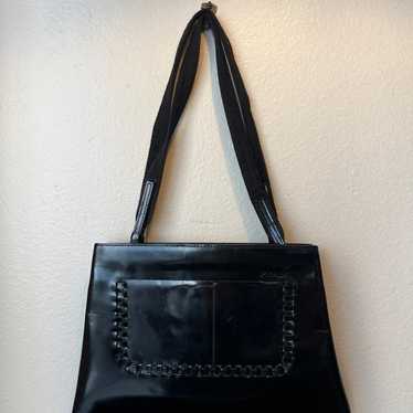 Vintage Prada Patent Leather Shoulder Bag - image 1