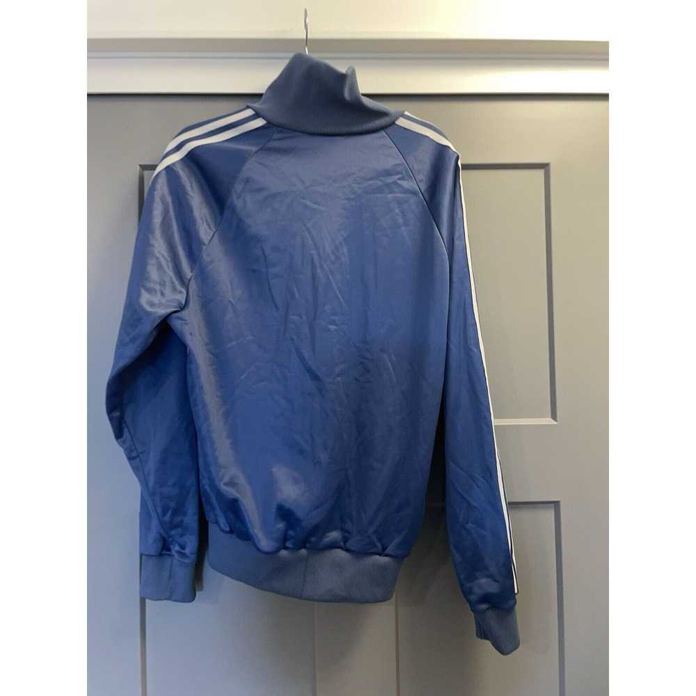 Adidas Vintage 1980s ADIDAS Long Sleeve Blue Zip … - image 4