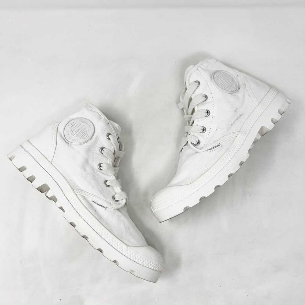 Palladium Size 8.5 White Pampa Hi Originale Lace … - image 2