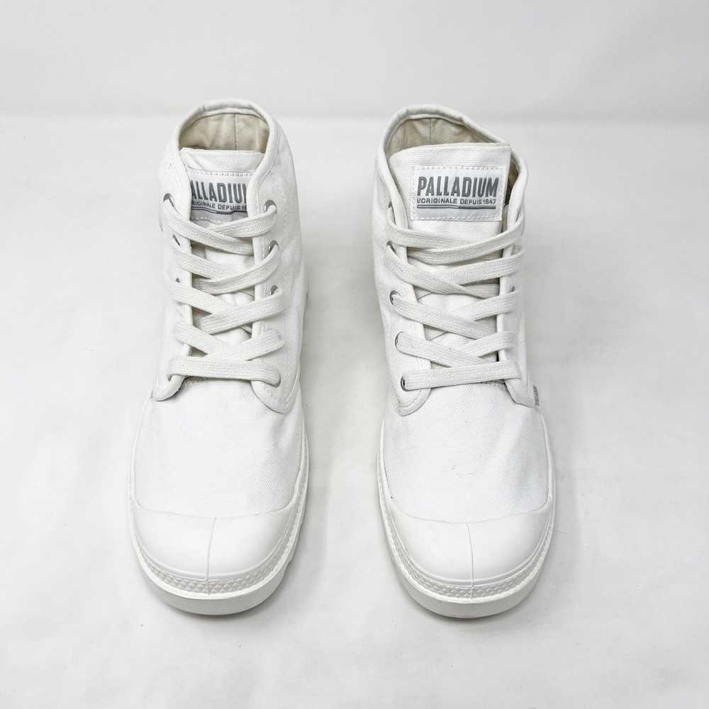 Palladium Size 8.5 White Pampa Hi Originale Lace … - image 3