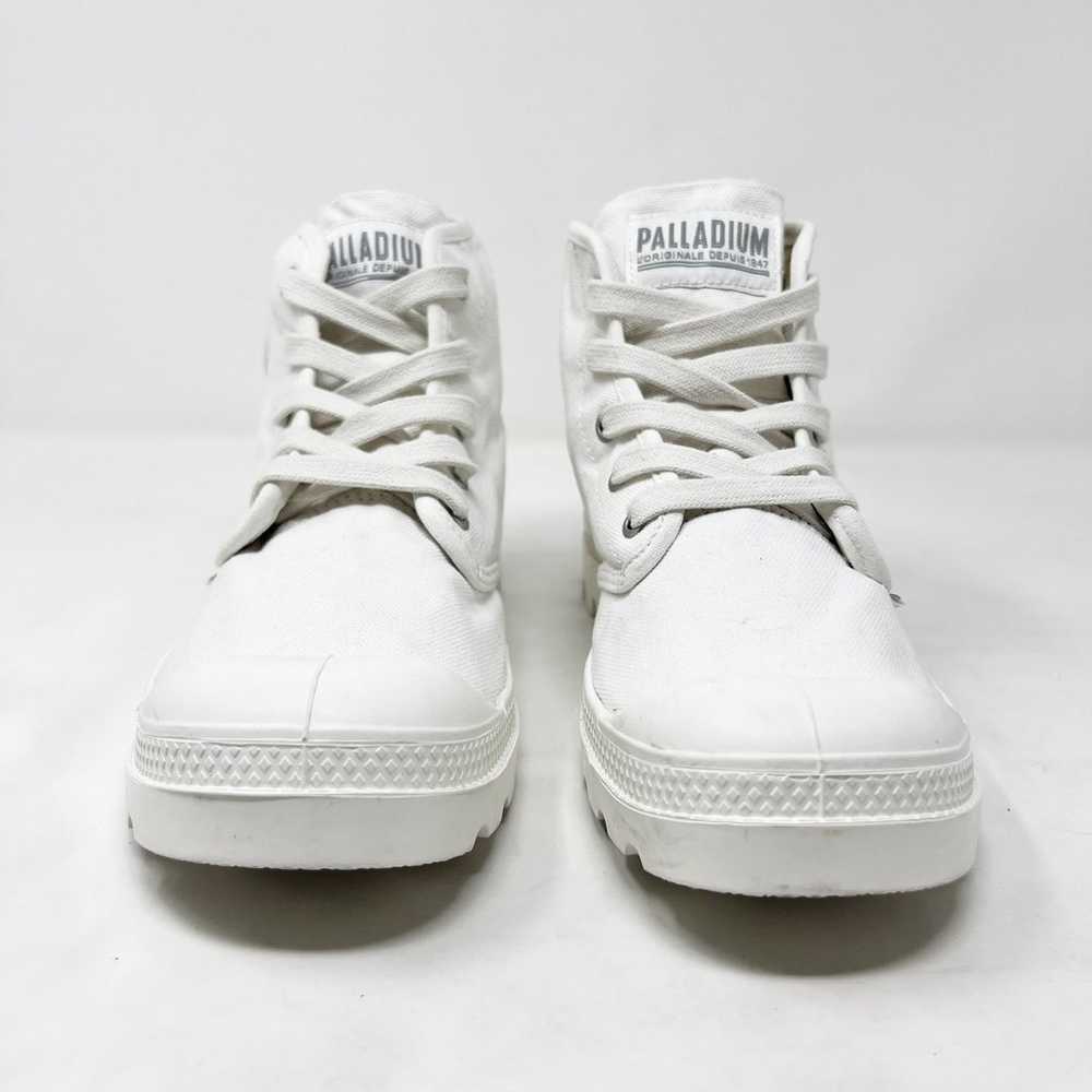 Palladium Size 8.5 White Pampa Hi Originale Lace … - image 4