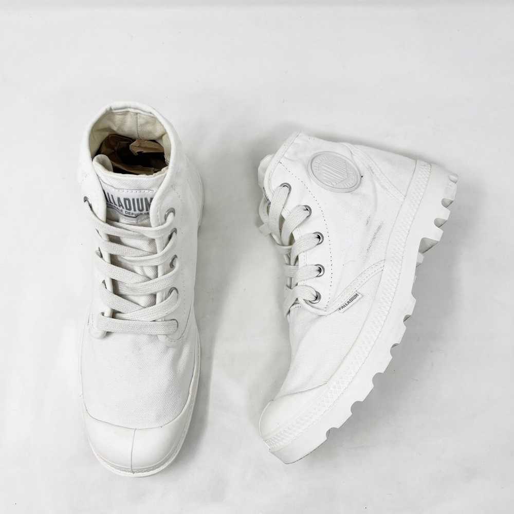 Palladium Size 8.5 White Pampa Hi Originale Lace … - image 7