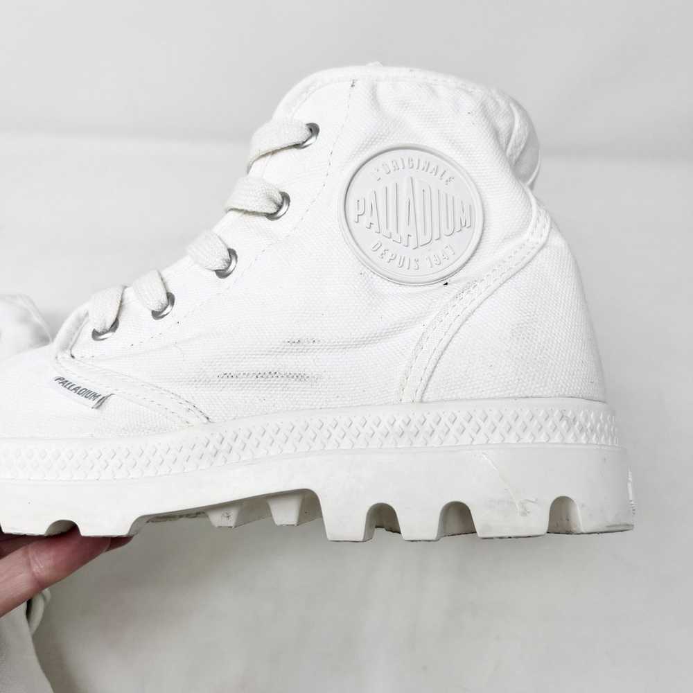 Palladium Size 8.5 White Pampa Hi Originale Lace … - image 8