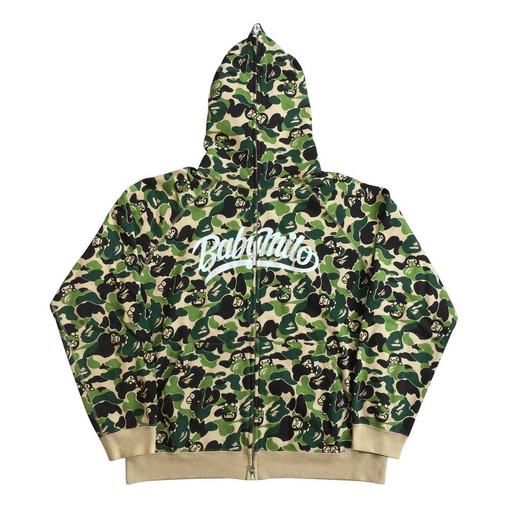 Bape OG Bape Baby Milo Camo Spellout Hoodie - image 1