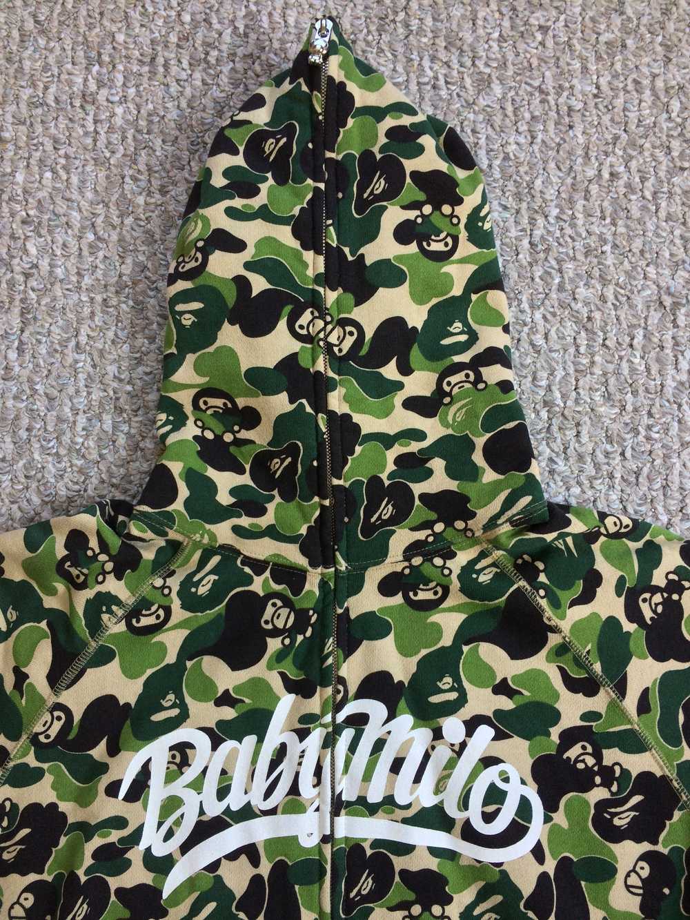 Bape OG Bape Baby Milo Camo Spellout Hoodie - image 3