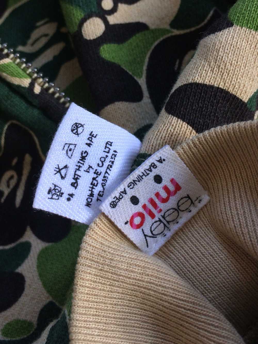 Bape OG Bape Baby Milo Camo Spellout Hoodie - image 6