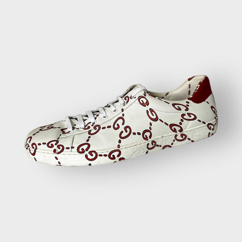 Gucci Gucci Ace Sneakers Monogram Ghost Print Whi… - image 1