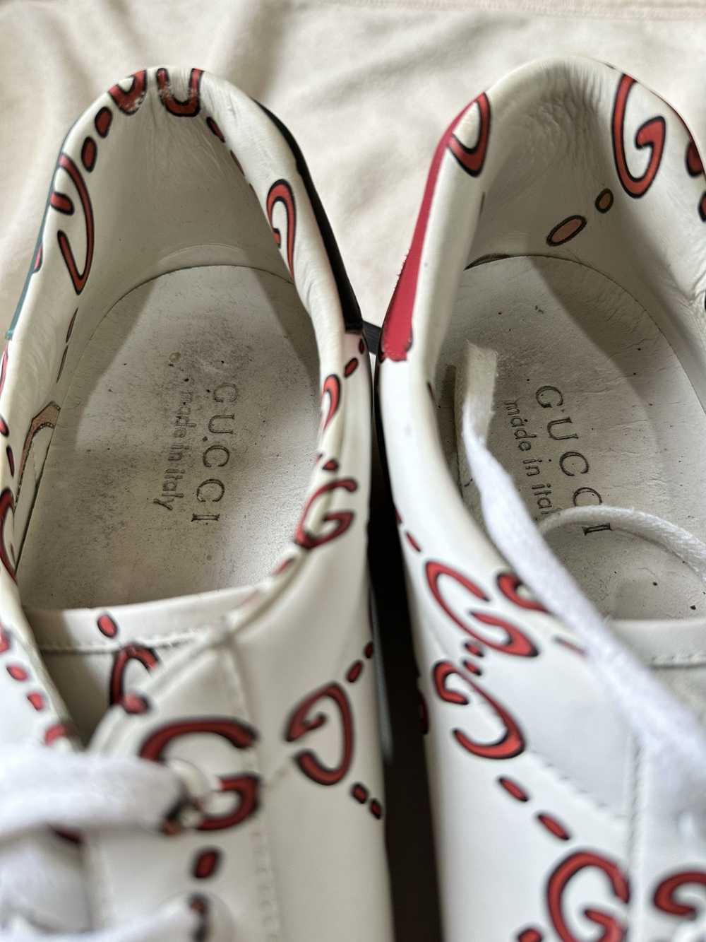 Gucci Gucci Ace Sneakers Monogram Ghost Print Whi… - image 9