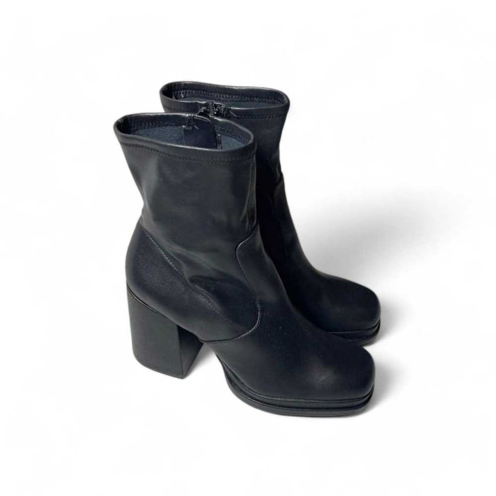 STEVE MADDEN Women Oppal Black Vegan Leather Retr… - image 3