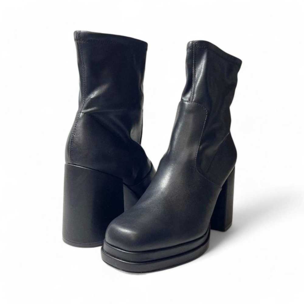 STEVE MADDEN Women Oppal Black Vegan Leather Retr… - image 7